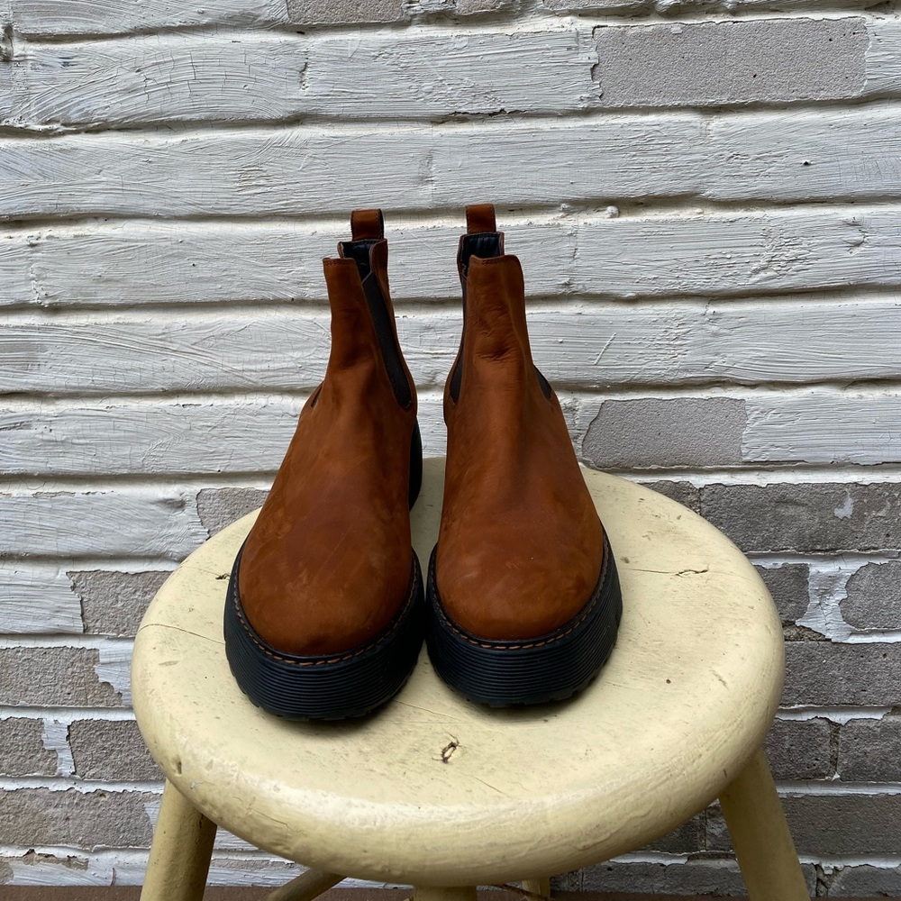 Paul Green - Elysee Chelsea Boot - Cognac Nubuk - Size 10.5 - Women’s
